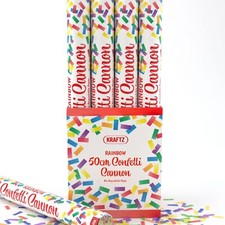 Party CONFETTI Cannons Poppers Shooter Wedding New Years Large 50cm Pack of 24