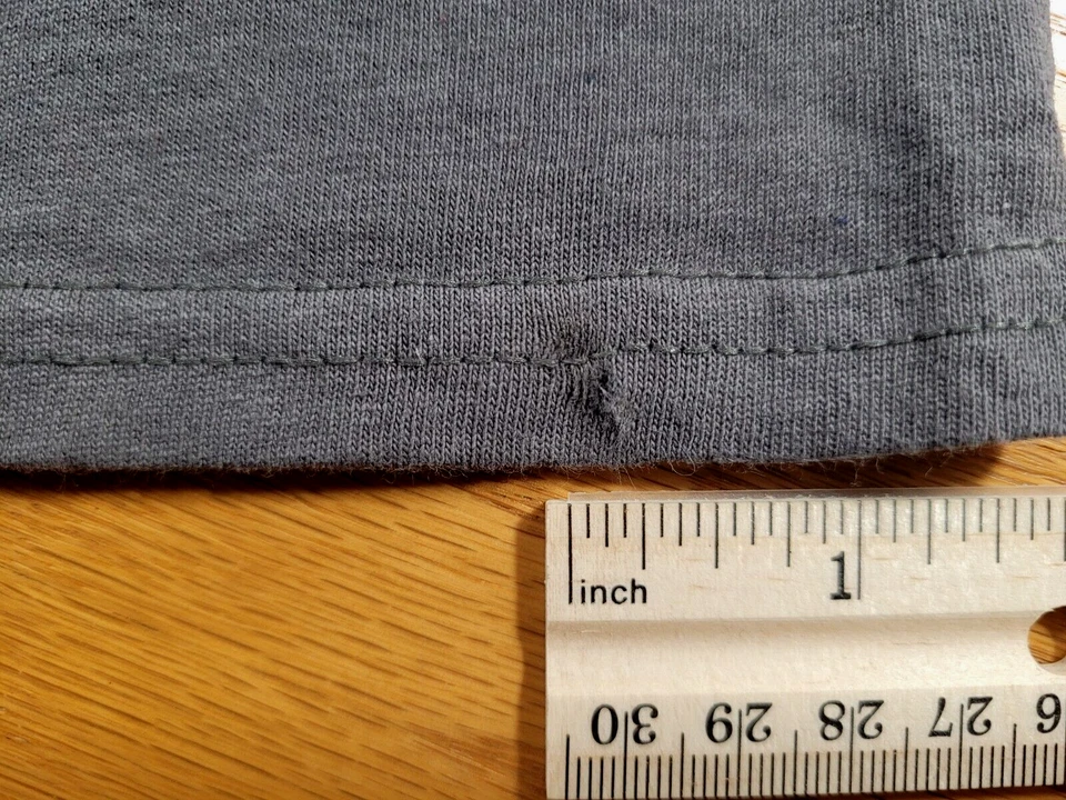 Nebraska Cornhuskers T-Shirt Men's Medium Gray Red - SOLD AS IS, (SMALL HOLE) - Image 2 of 4