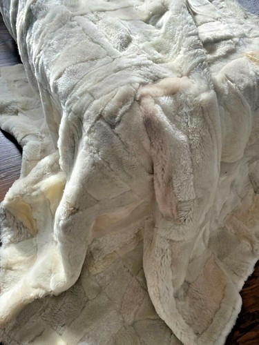 Luxus Echtes Fell Teppich Decke, Überwurf Toskana Pelz, 160x200cm Minky - Bild 4 von 8