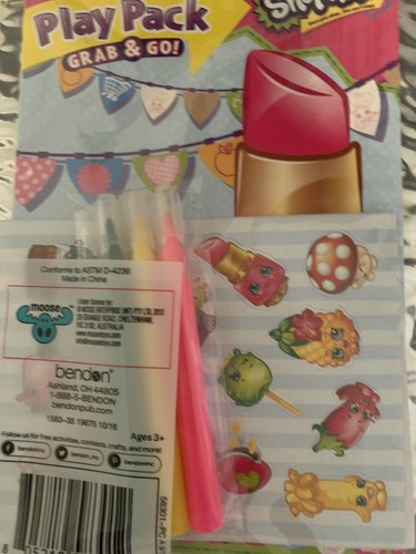 Shopkins Birthday Party Supplies Decoration Lot Loot Bag Art Kit Thank You Notes - Picture 7 of 7