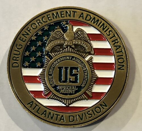 DEA Drug Enforcement Administration The North Pole Grinch Bronze Challenge Coin - Picture 3 of 4