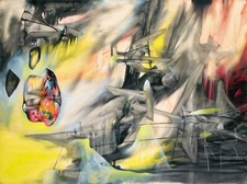ROBERTO MATTA Surrealism Art Poster or Rolled Canvas Print "The Hanged Man"