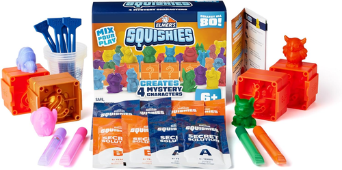 Squishies Kids’ DIY Activity Kit, Create 4 Mystery Characters, 24 Piece Kit f... - Picture 3 of 12