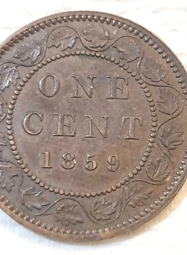 MONETA GRANDE CENTESIMO CANADESE 1859 - Ottimo esempio! - Foto 5 di 13