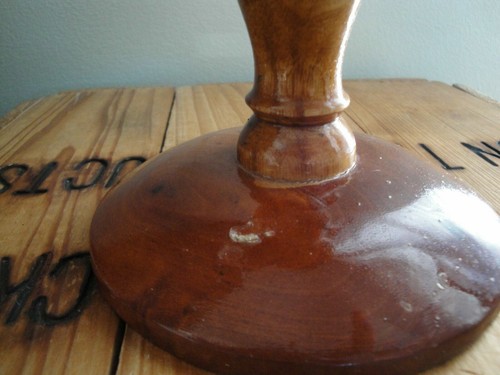 Folk Art Haitian Colorful Wooden Globe 11" Tall Souvenir Haiti Small World Globe - Picture 6 of 11