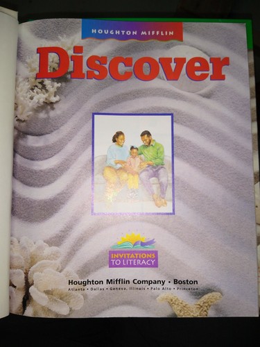 Invitations to Literacy : Discover by Houghton Mifflin Staff (1996, Hardcover) - Foto 4 di 4