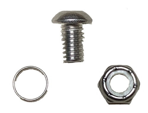 Cintre / support cloche crâne noir mat pour moto Harley boulon et bague inclus - Photo 3/3