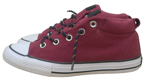 Baskets Converse Chuck Taylor All Star Mid Street rouge garçon UK 3 - Photo 9/17
