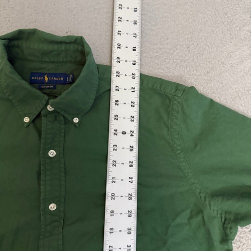 Ralph Lauren Shirt Mens Size Large Green Long Sleeve Button Up - Picture 4 of 7