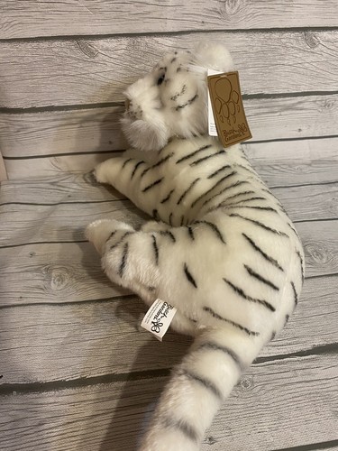 Busch Gardens weißer Tiger Plüsch 15 Zoll Stofftier Souvenir Spielzeug liegend Neu mit Etikett - Bild 5 von 10