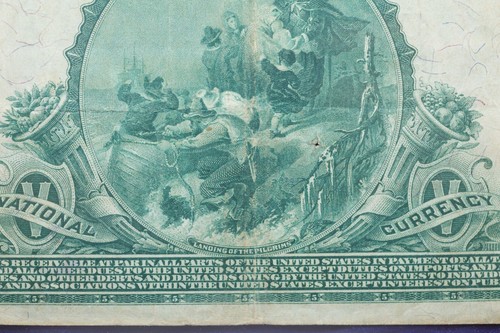 $5 1902 Plain Back Fr. 600 The Taylorville Ill National Bank Ch. # 8940 Banknote - Picture 12 of 14