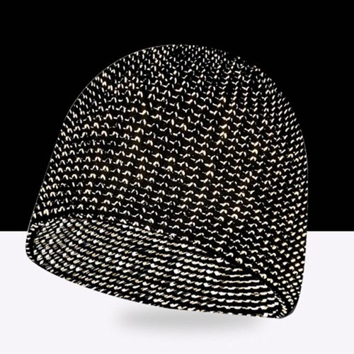 Sombrero tejido nocturno Deportes de invierno Sombrero reflectante Sombrero para correr Gorra de melón Hombres Mujeres - Imagen 19 de 32