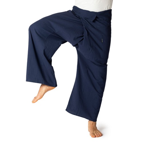 PANASIAM Thai Fisherman Pants Classic | 100% Cotton | Wrap Pants, Yoga, Tai Chi - Picture 32 of 61