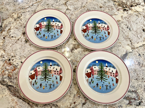Villeroy & Boch 8 1/4" Naif Weihnachten Salatteller..4 Neuwertig - Bild 2 von 4