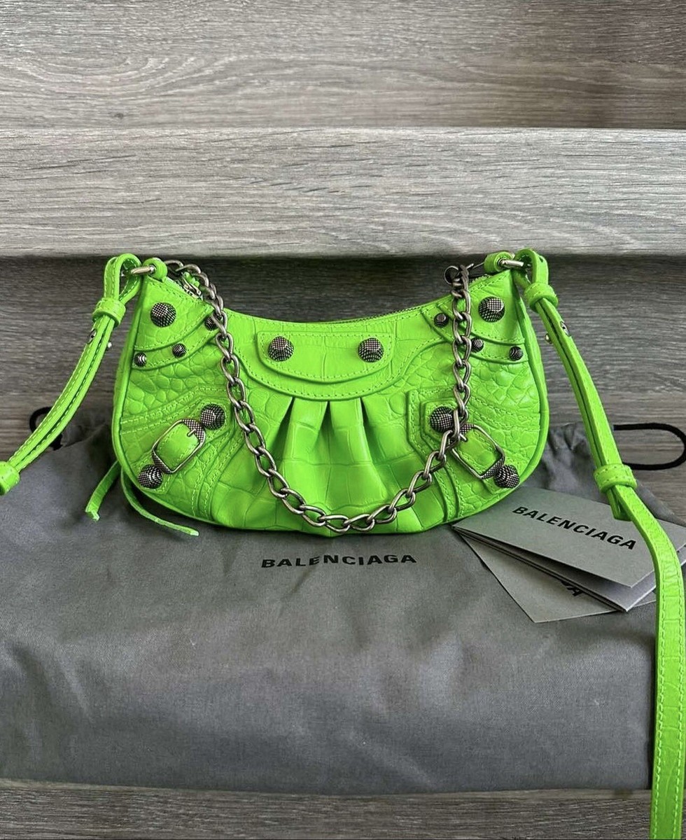 ☆人気【BALENCIAGA】☆Cagole Mini チェーン ショルダー☆GREEN Balenciaga Mini Le Cagole Bag In Acid Green | eBay