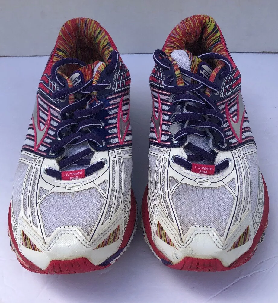 BROOKS Women s Glycerin 12 3D Fit Print Multicolored Running Shoes Size 7.5