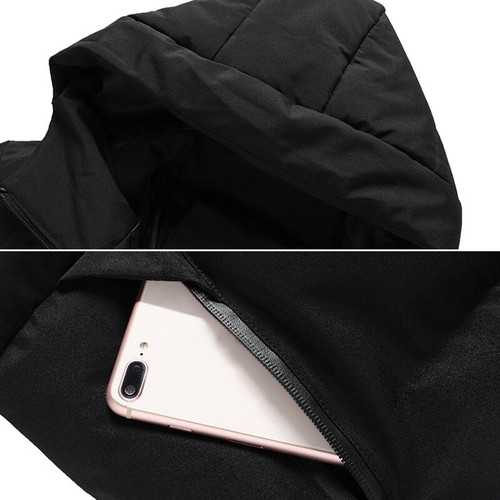 Hombres Invierno Cálida Chaqueta de Plumo de Pato Senderismo Grueso Abrigo Con Capucha Parka Acolchado - Imagen 11 de 17