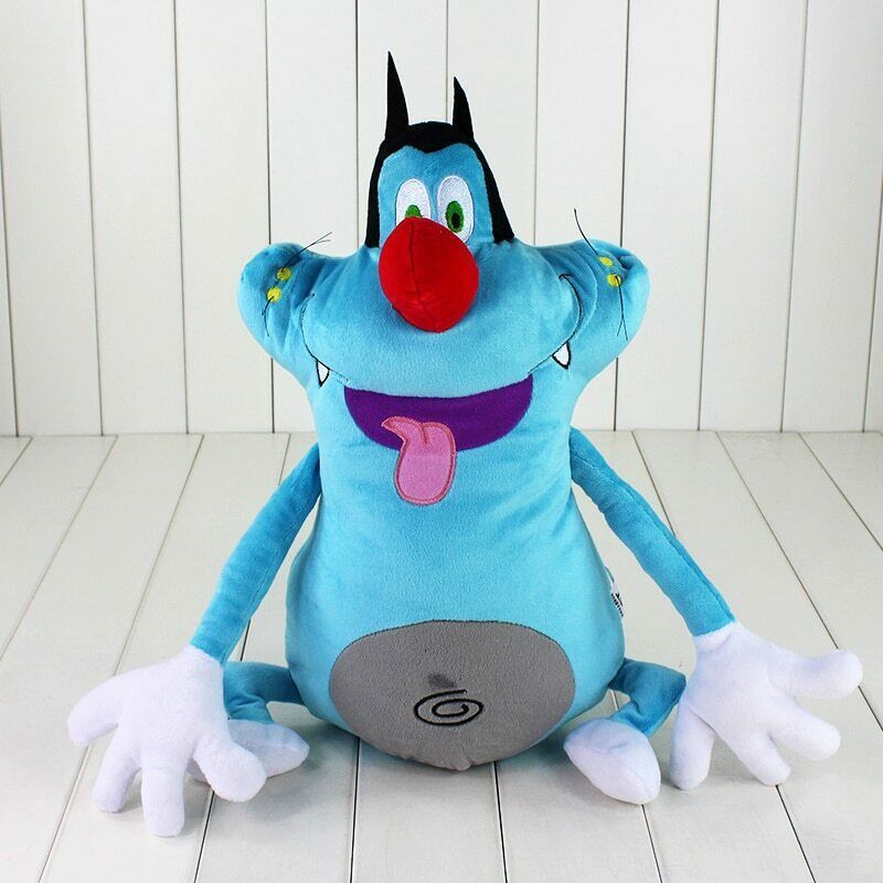 40cm Cartoon Oggy and the Cockroaches Plush Toy Fat Cat Stuffed Animal Doll eBay