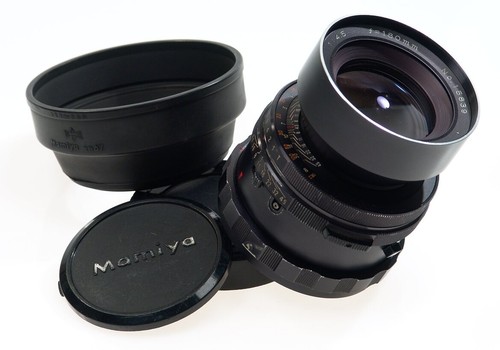 MAMIYA-SEKOR CAMERA LENS 4.5/180 RB67 f=180mm CAPS HOOD