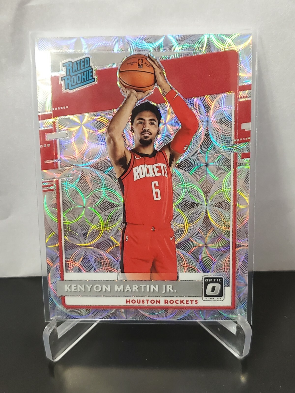 2020-21 Panini Optic Premium Kenyon Martin Jr RC Rookie Prizm Silver Scope /249