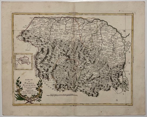 DUCATO DI PARMA PIACENZA E GUASTALLA CARTOGRAFIA VENEZIA 1782 ANTONIO ZATTA