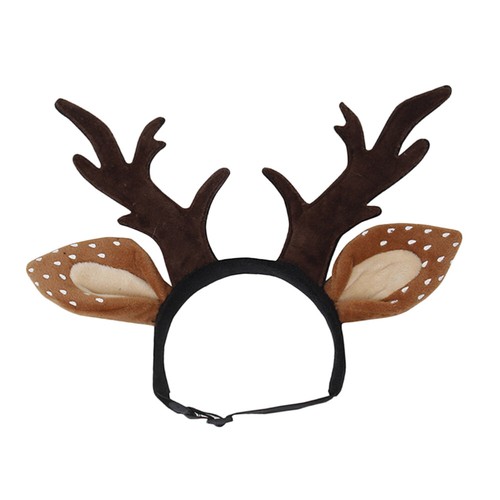 Christmas Cat Ornament Antler Headband Hair Hoops Hair Accessory for Pet Cat US
