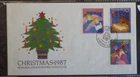 1987 NEW ZEALAND CHRISTMAS SET OF 3 STAMPS FIRST DAY COVER