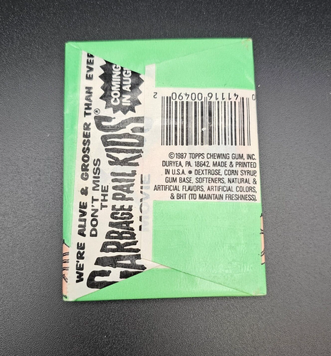 1987 Topps Garbage Pail Kids Original 10th Series 1 Sealed Wax Pack - Picture 2 of 2