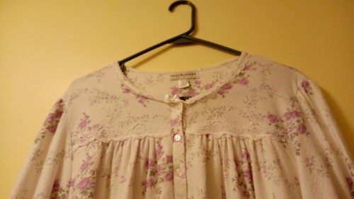 NWT LARGE Miss Elaine White full length Woman's gown - Picture 5 of 9