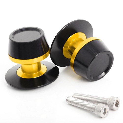 Gold M10 Swingarm Spools Sliders For Z750R 04 05 06 07 08 09 10 11 12 13 14 15 - Bild 2 von 6
