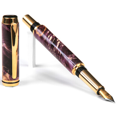 Baron Fountain Pen - Purple Box Elder