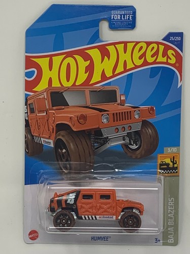 Hot Wheels Humvee  Orange 25/250 Baja Blazers 3/10 *** BRAND NEW *** - Picture 1 of 2