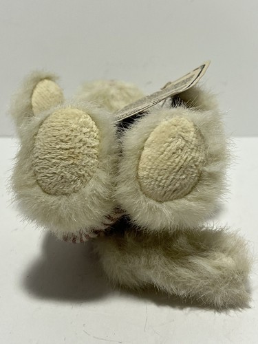 Boyd's Bear with Striped Overalls and Bow 7 inch plush jointed - Picture 6 of 8