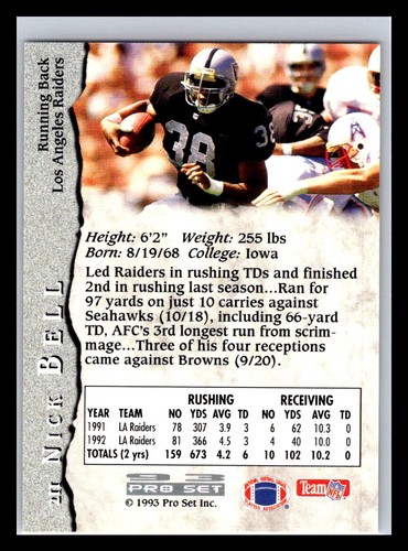 1993 Pro Set Football # 1-225 - Pick Your Card! - Picture 422 of 450