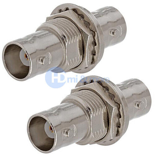 2x BNC CCTV Coax Coaxial Cable Coupler Adapter Connector Female - Picture 1 of 3