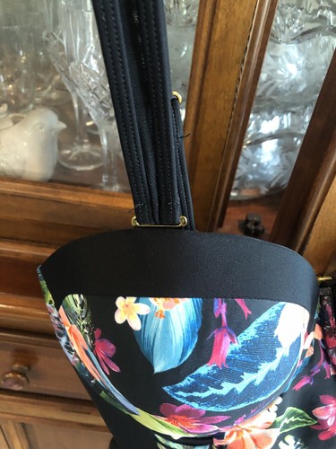 Swimsuits for All 1 Piece Ruched Swimsuit Size 18 Underwire Bold Floral Black - Picture 8 of 20