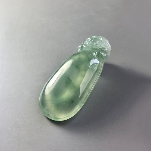 【KATHY JADE】【Mejor Compra】Colgante de Jadeíta Azul Floral Esmeralda Helada《Grado A》 - Imagen 2 de 2