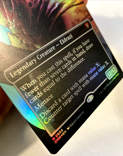 MTG Kozilek, the Great Distortion BORDERLESS FOIL Commander Masters 668 NM - Bild 2 von 6