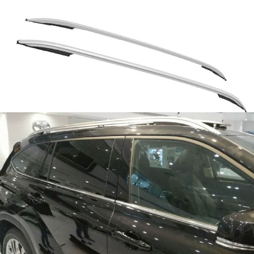 Fits for Highlander XU70 2020 2021 2022 Aluminum Roof Rail Rack Side Rail Bar  - Picture 1 of 7
