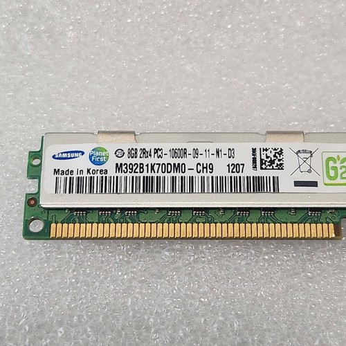Lot of 2 Samsung M392B1K70DM0-CH9 16GB (2x8GB) RDIMM DDR3-1333R PC3-10600R ECC - Picture 1 of 3