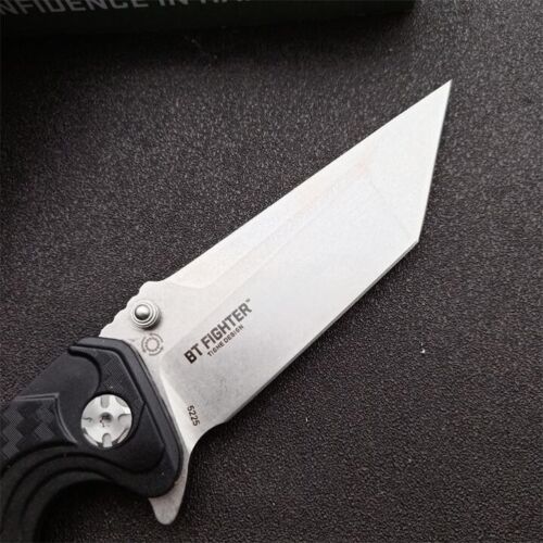 New 5225 Fast Open 8cr13mov Steel Glass Polyamide Hanlde Folding Knife EDC - Picture 5 of 7