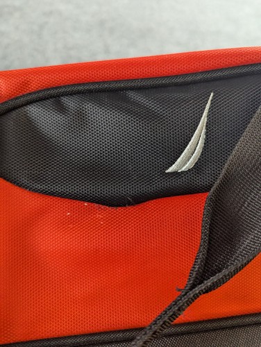 Nautica Duffle Bag Red Weekend Gym Carry-On Shoulder Strap  - Picture 9 of 12