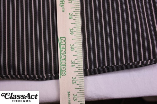 Zanella Shirt Mens Black Striped Textured Button Up Long Sleeve Cotton Itlay M - Picture 4 of 9
