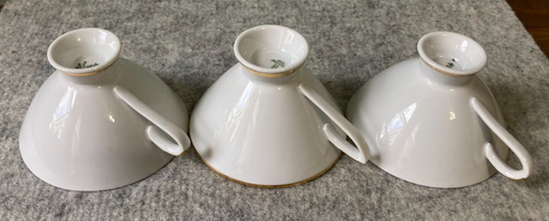 Winterling Bavaria Mid-Century Modern Floral & Gold Teacups Vintage Set of 3 - Picture 5 of 12