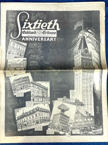 Oakland Tribune 60th Anniv + Bay Bridge + Exposition Feb. 20 1934 Nov. 9 1935 - Bild 1 von 7