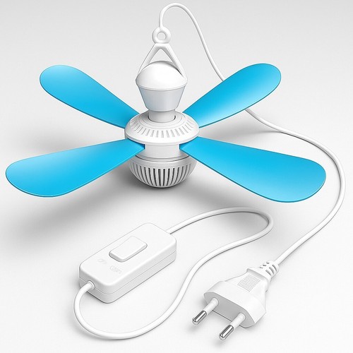 Ventilatore Da Soffitto 25W Con Gancio e 5 Pale - Picture 5 of 5