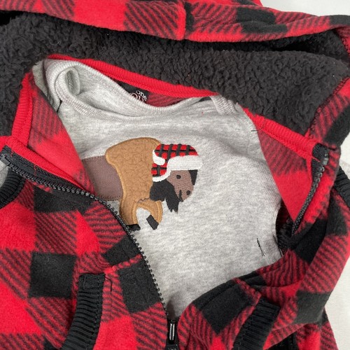 Carter's Infant Baby Boy 3M Clothing Lot Outfits Fleece Long Sleeve Bodysuit - 第 7/7 張圖片