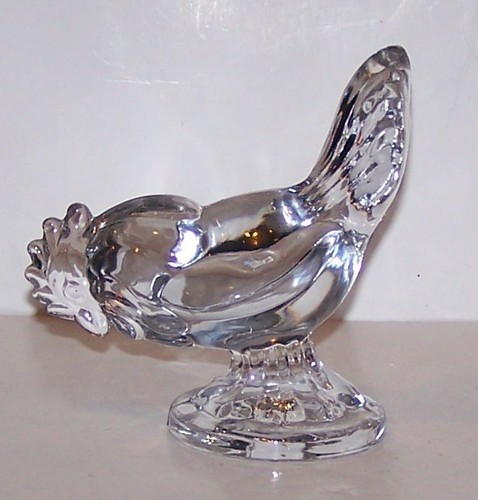 Wonderful Vintage K. R. HALEY Glass ROOSTER Figurine - Picture 2 of 5
