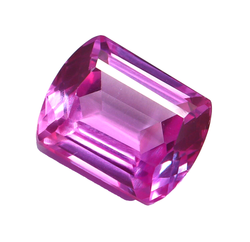 Rubino rosa naturale certificato 13,20 ct ottimo taglio fantasia pietra preziosa sfusa sfaccettata - Foto 1 di 7