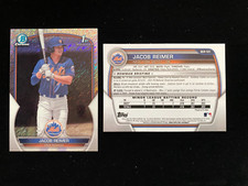 2023 Bowman Chrome JACOB REIMER 1st Rookie SHIMMER REFRACTOR Mets RC SP QUANTITY